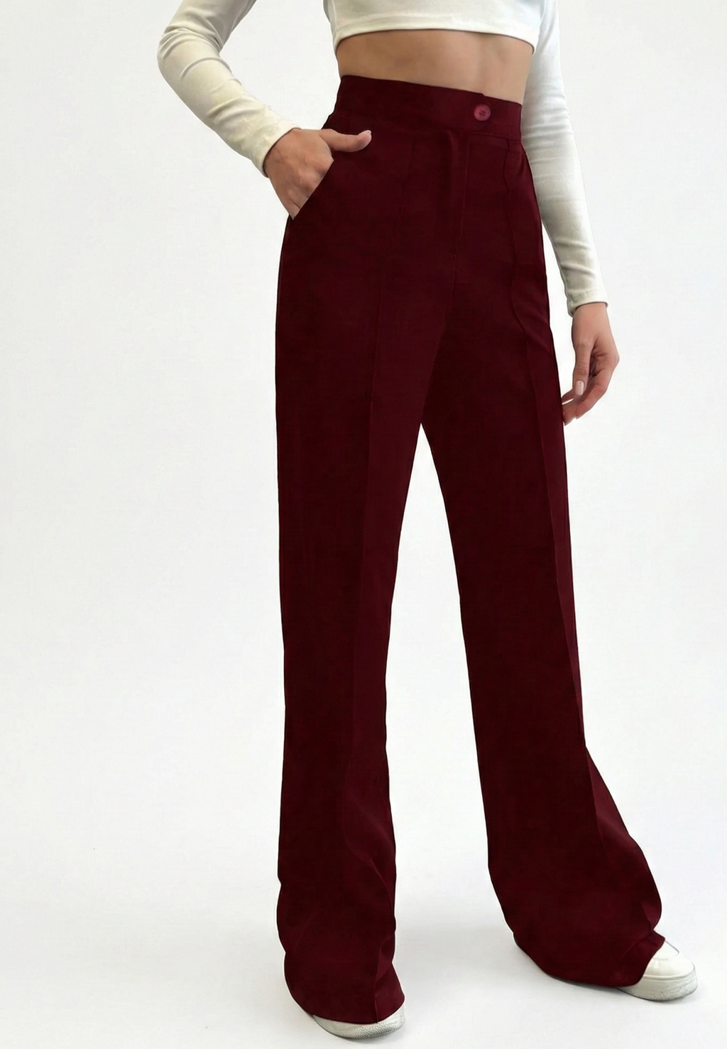 Polyester Women Trouser Pants